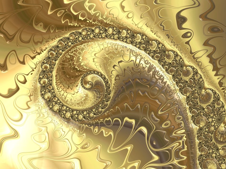 fractal golden background aesthetic