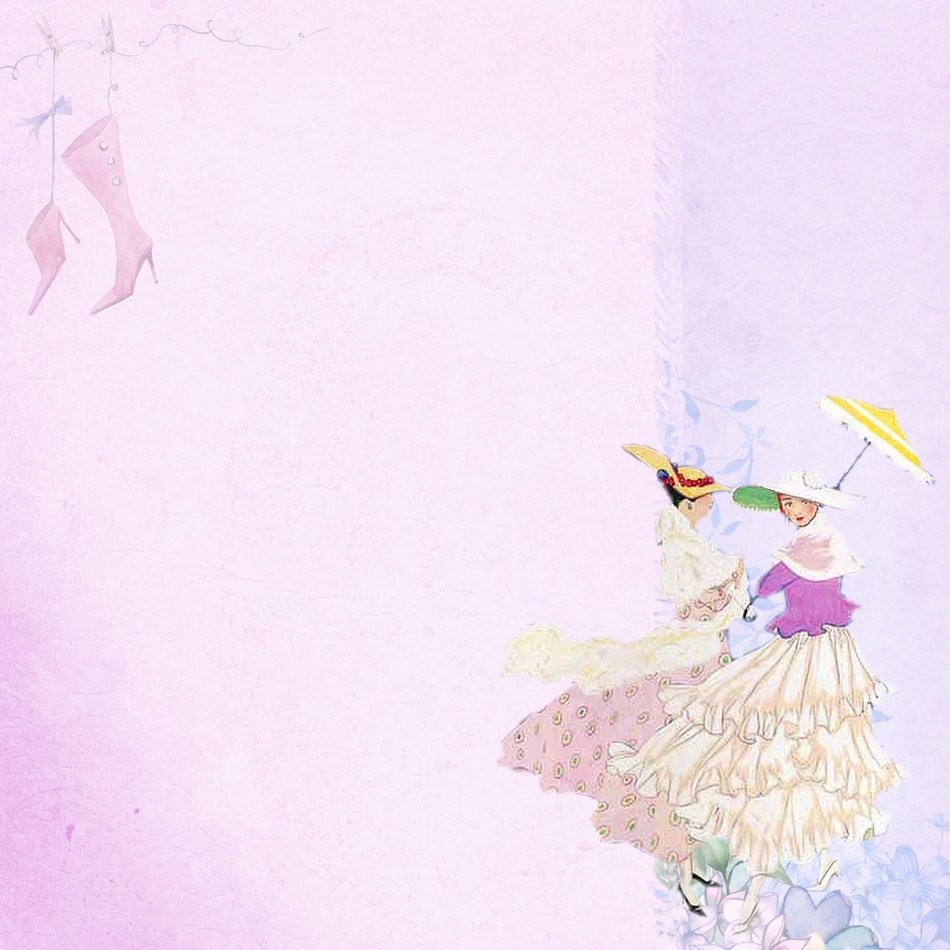 dancing lady feminine paper lilac
