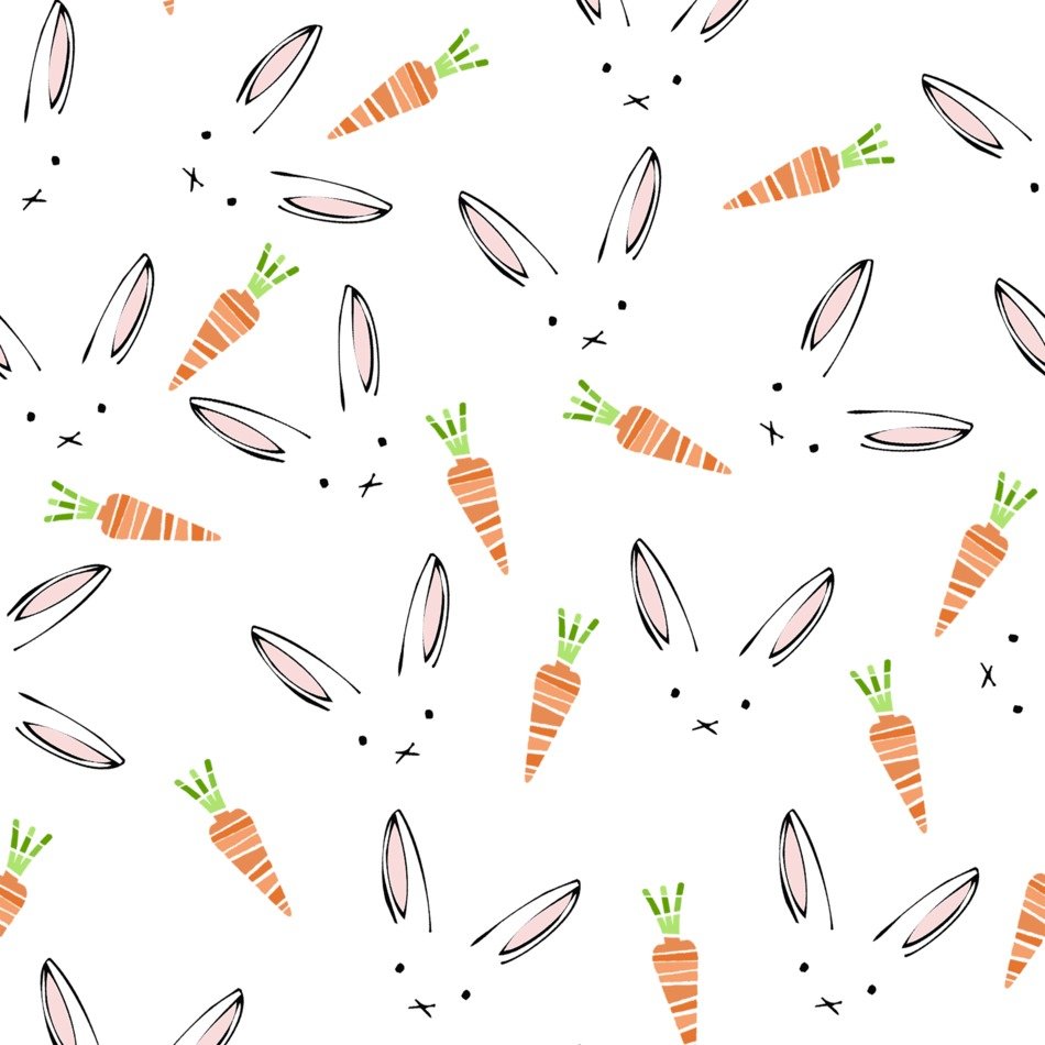 rabbit carrot pattern weft step