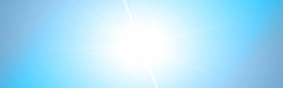 banner header light background sun