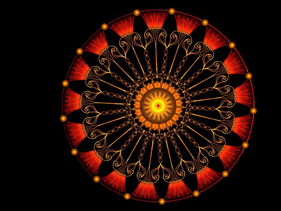 ornaments filigree bright