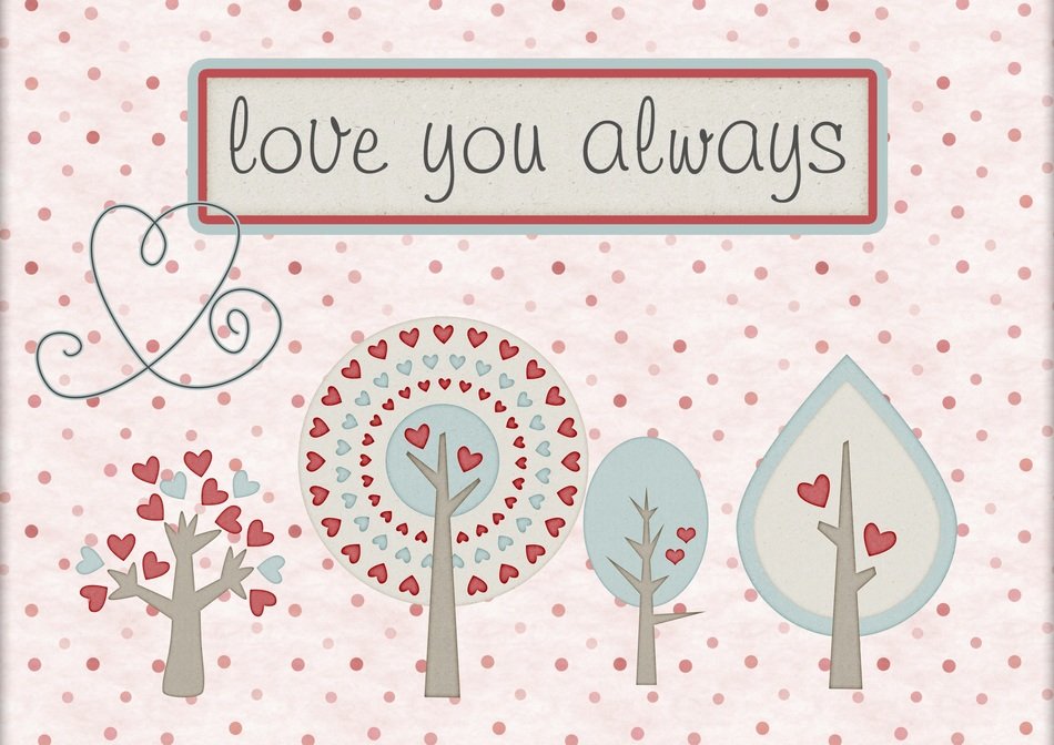 love you card greeting valentine
