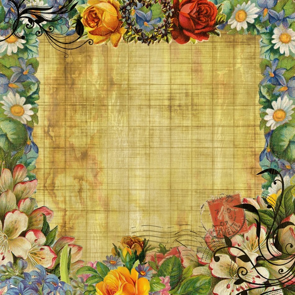 vintage background flower design