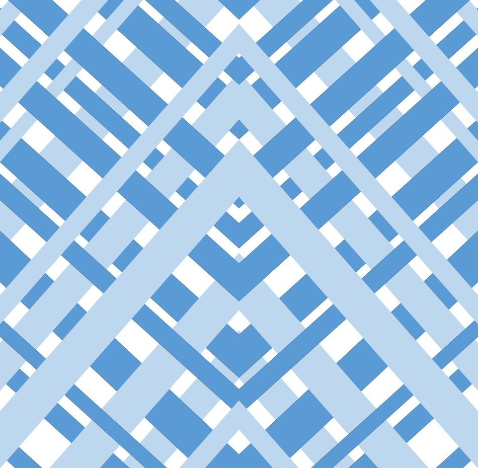 geometric gingham diagonal stripes
