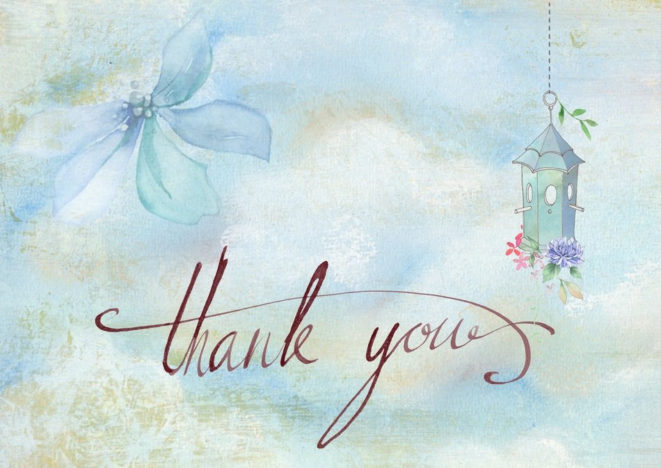 thank you romantic card