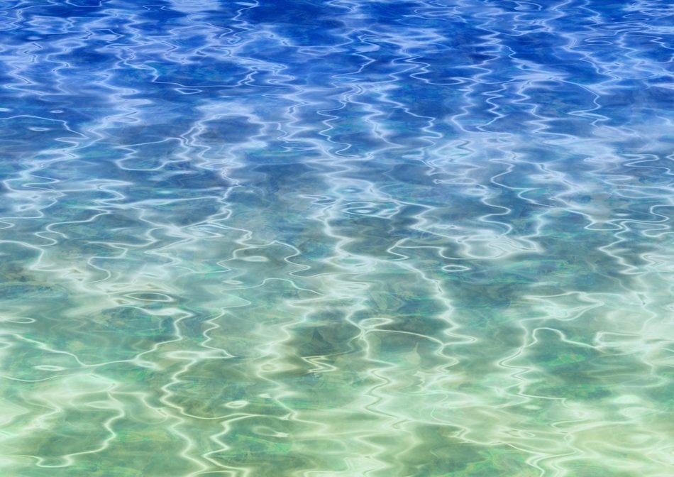 water blue transparent crystal