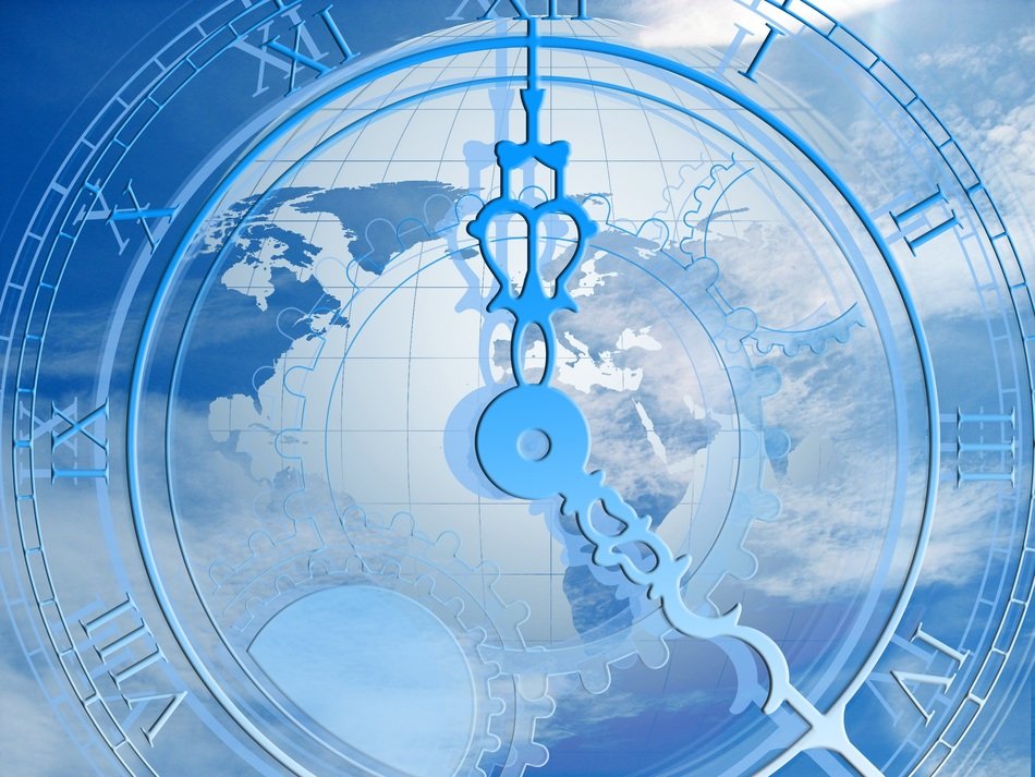 time clock abstract clouds sky