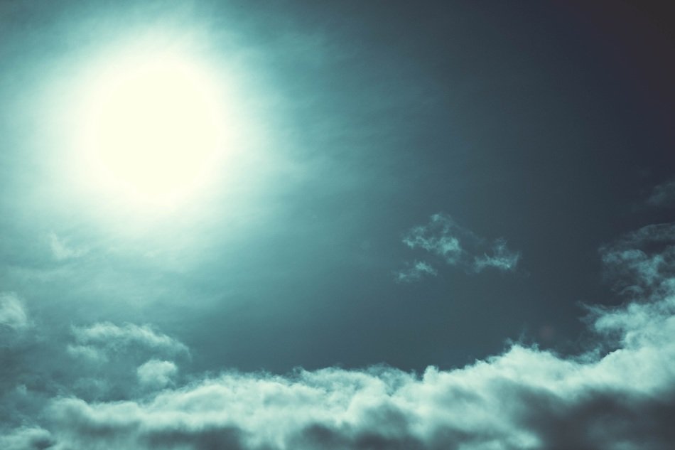 blurred image of of the moon in the night sky