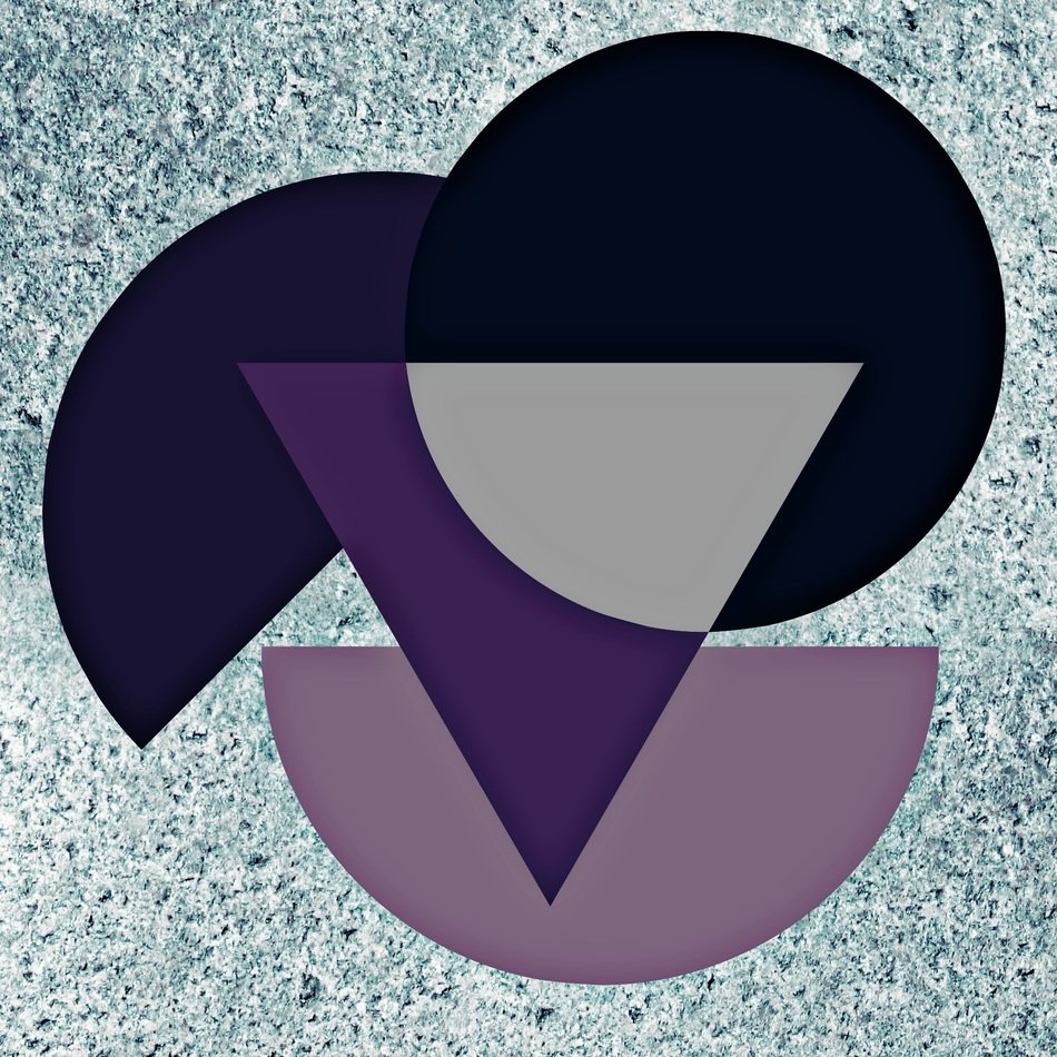 abstract circle and triangle as background