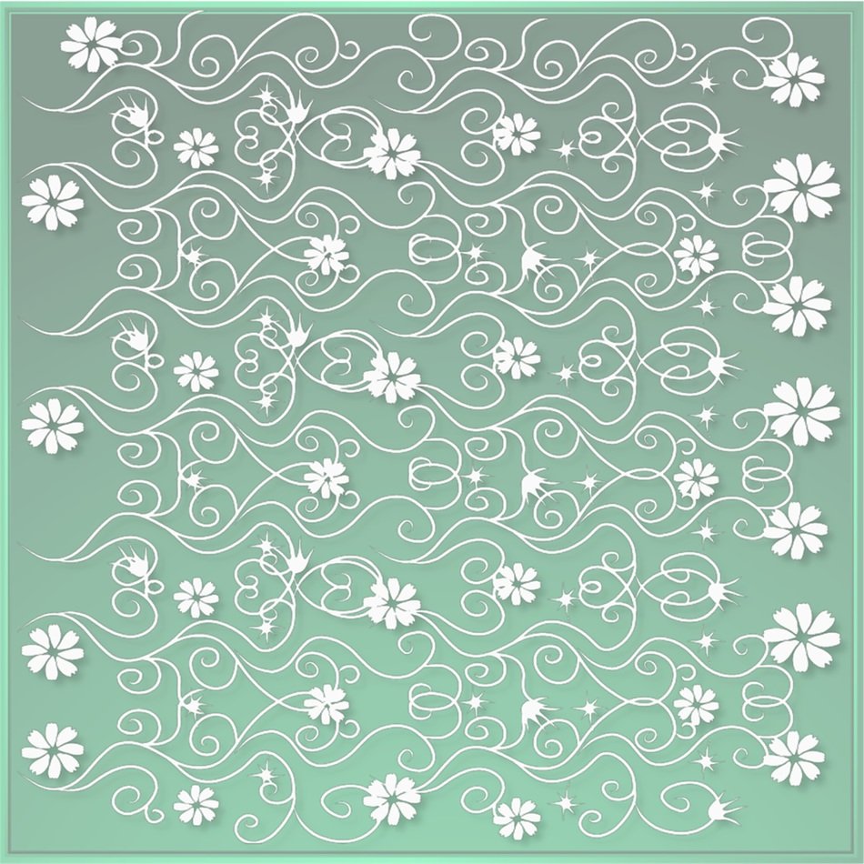 background green flower daisy