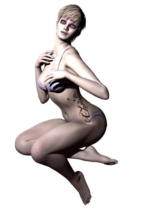 fantasy woman 3d render