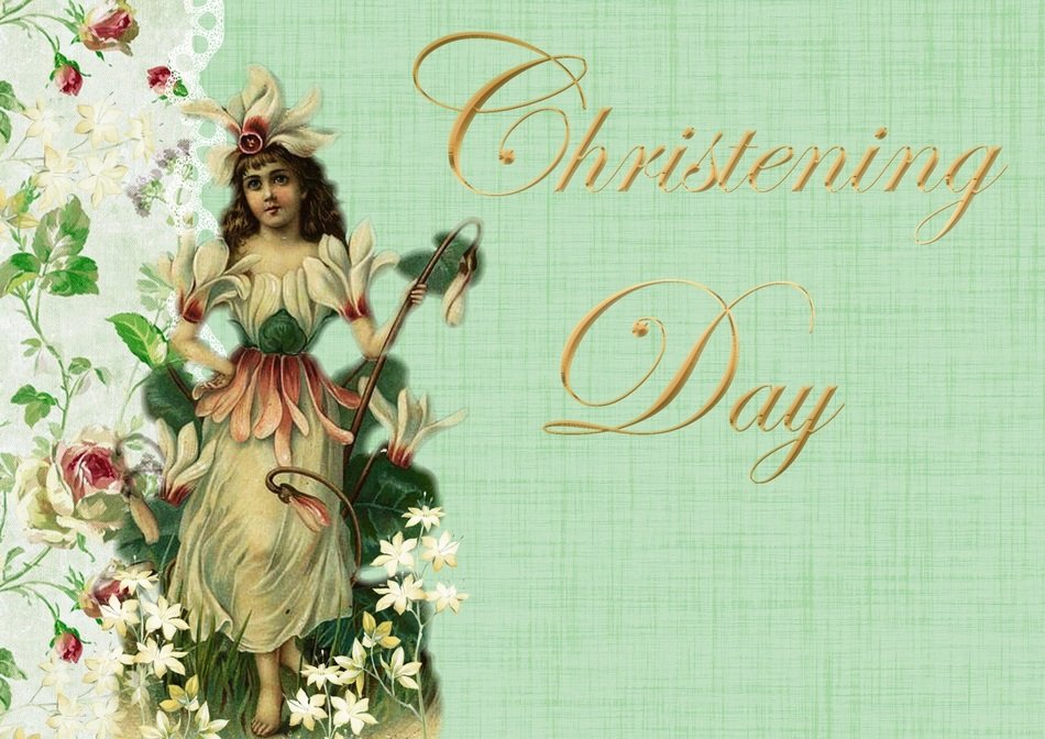 christening day greeting card