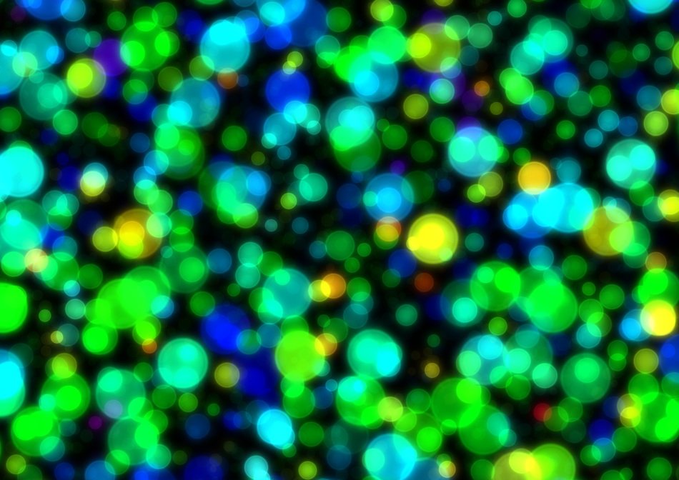 bokeh green out of focus blue