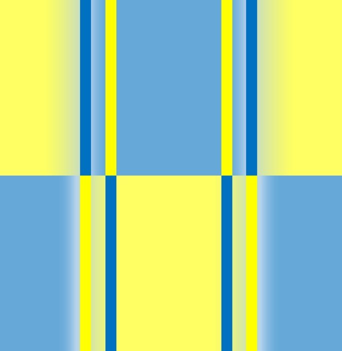 yellow blue geometric creative