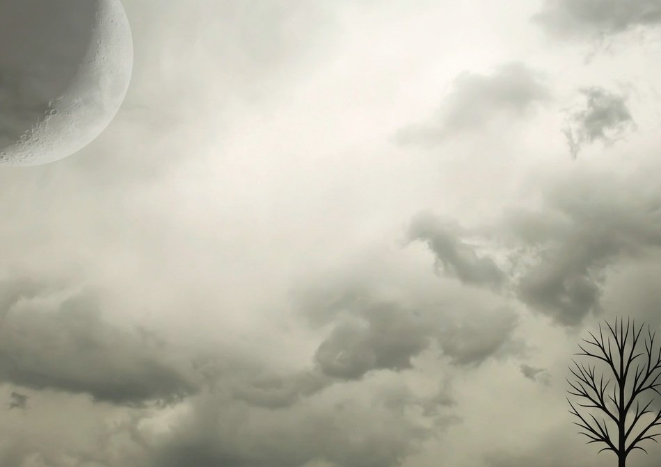 night penumbra background clouds