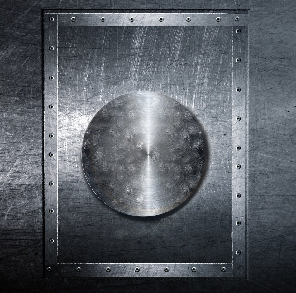 metal plate circle background