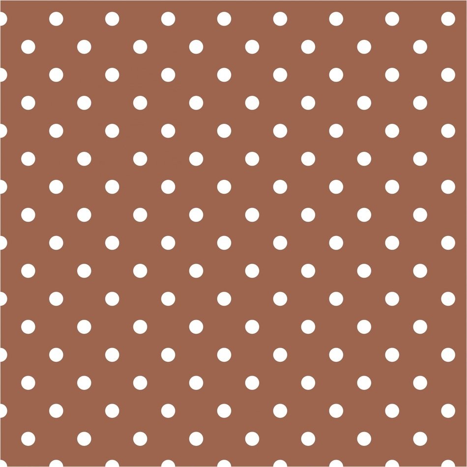 polka dots brown white spots