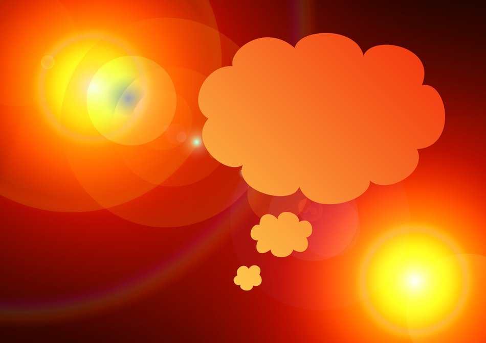 thought bubble light lichtreflex