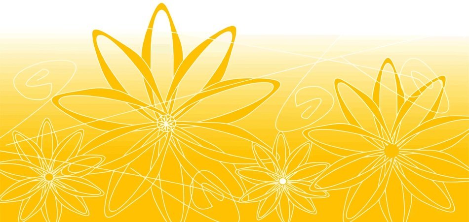background pattern yellow flowers