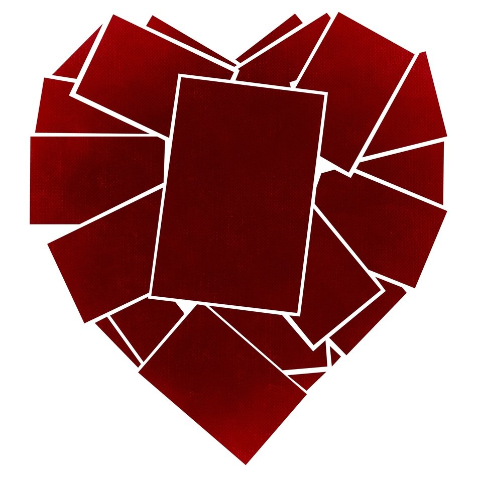 background red love abstract