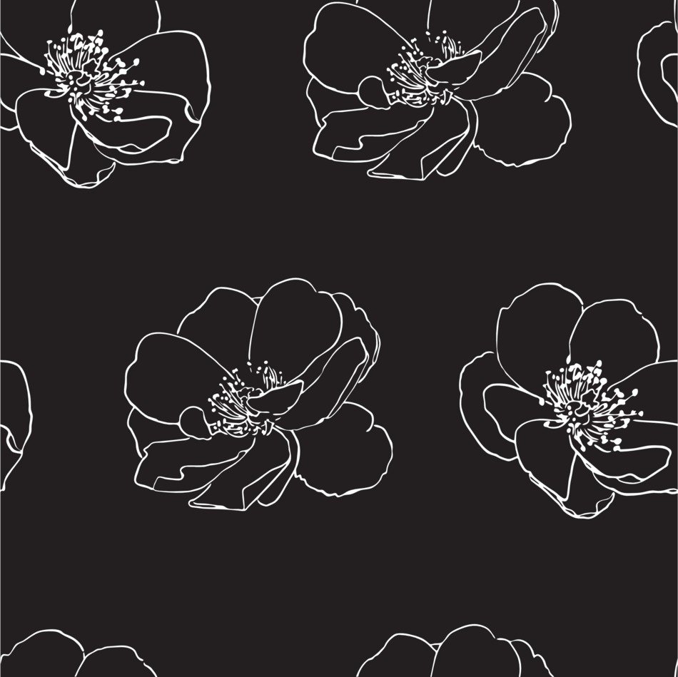 rose wild seamless pattern flower