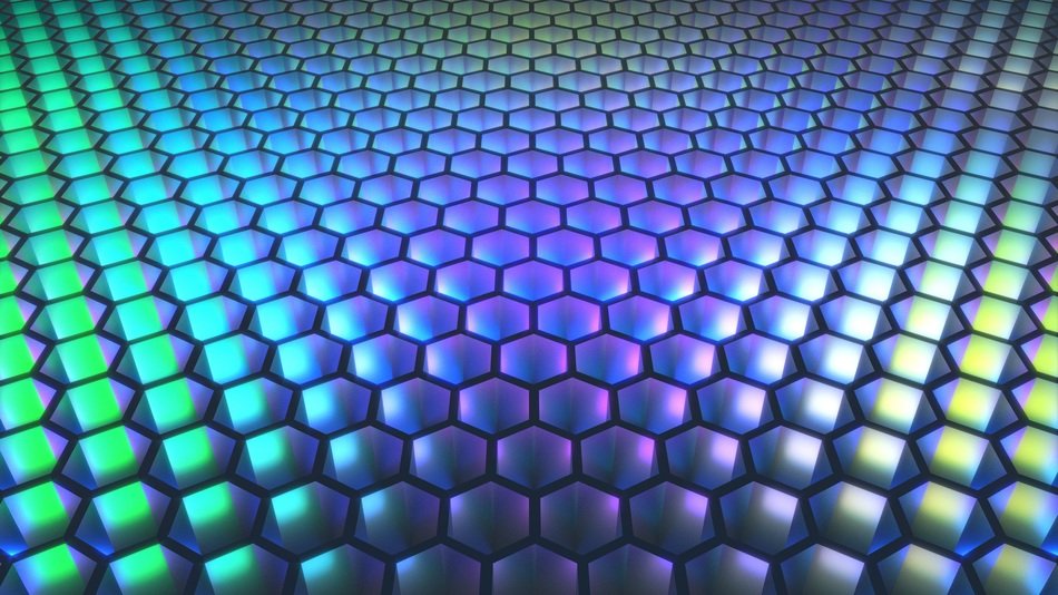 background abstract honeycomb light