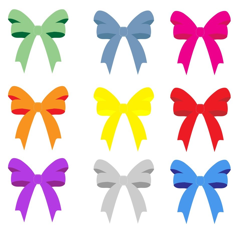 bow ribbon colourful decoration
