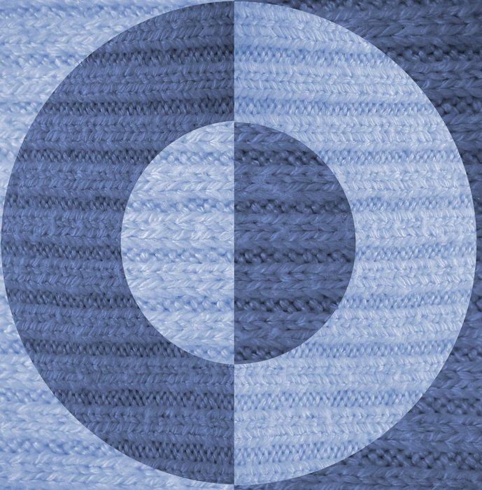 wool knit texture dark light blue