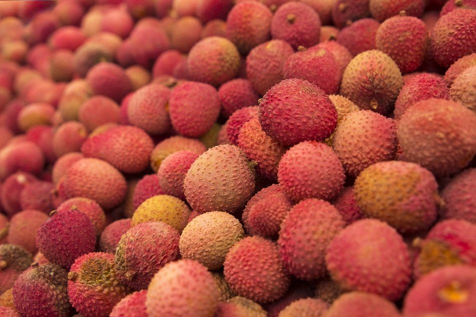 lychee fruit fresh food healthy
