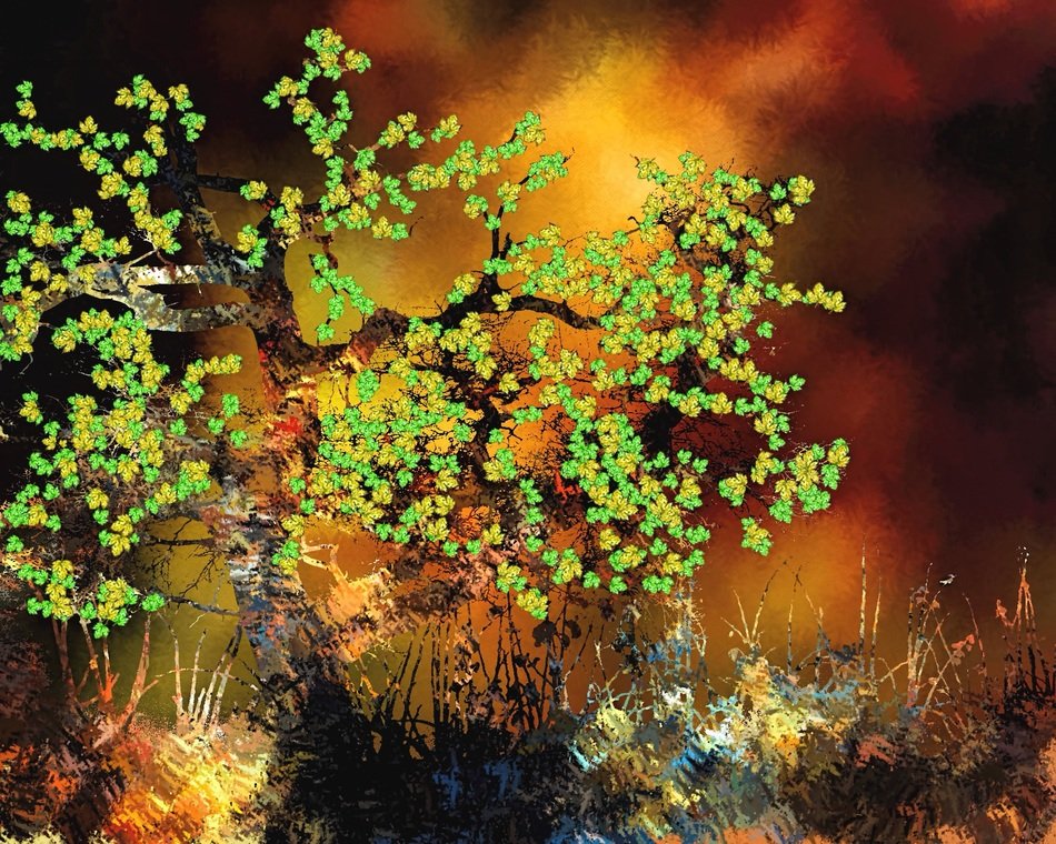 backdrop background tree abstract
