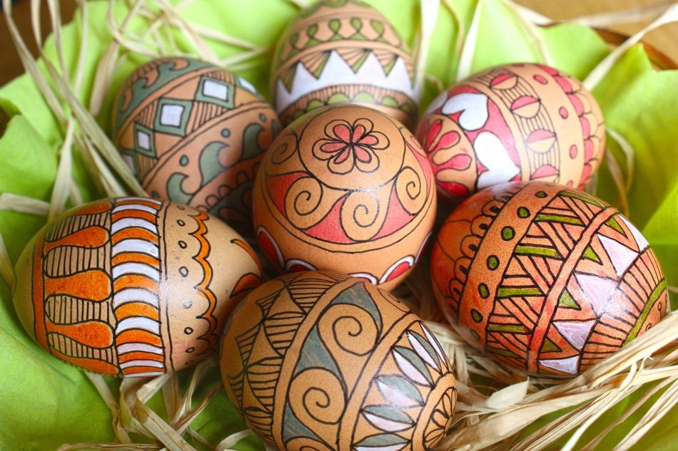 easter eggs texture