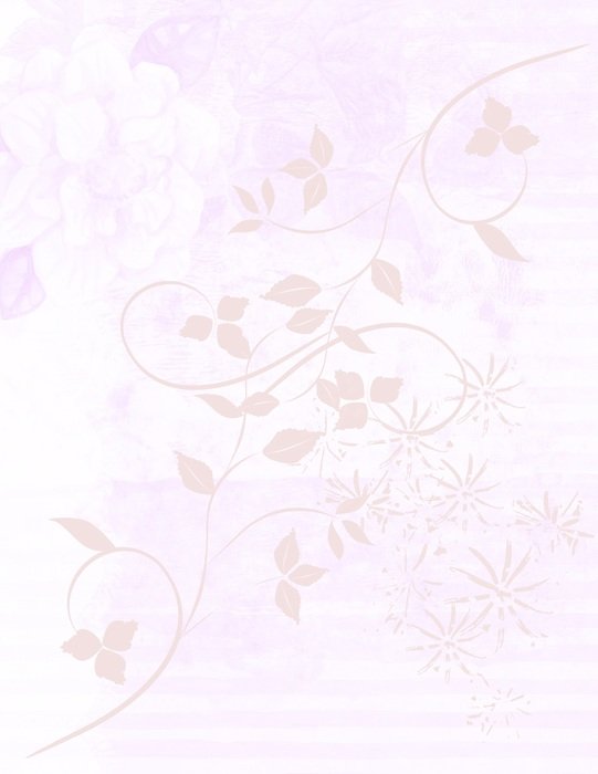 soft pink background curls leafs