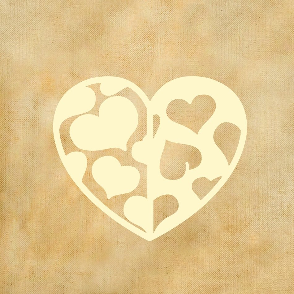 background heart love greeting card