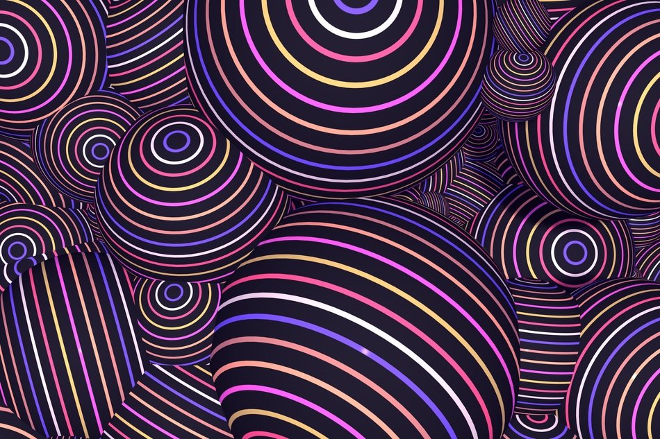 spheres funky wallpaper background