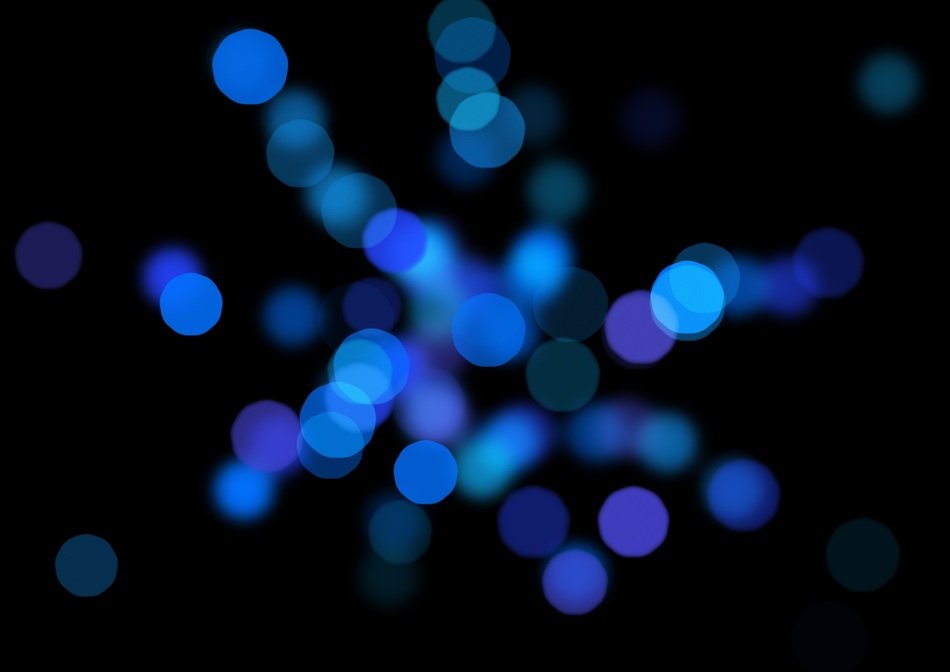 bokeh blue background light circle