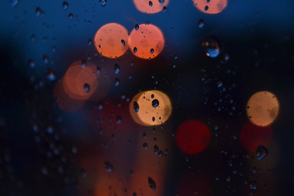 bokeh lights background glass