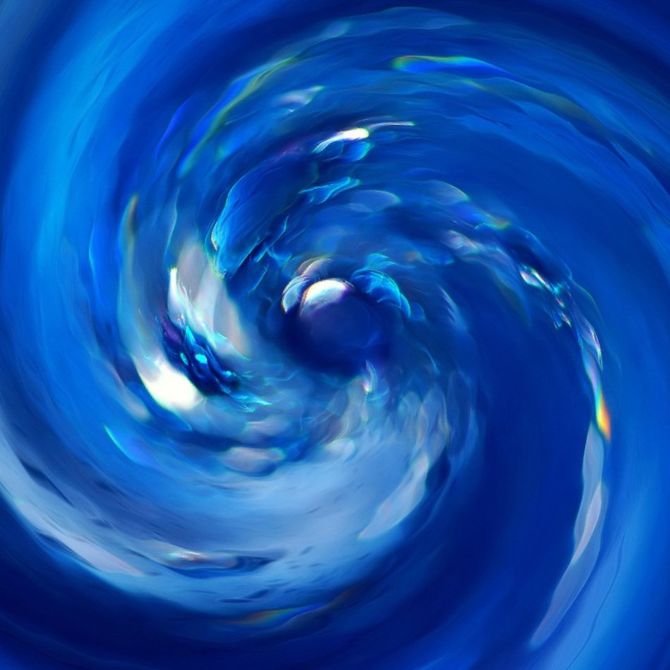 background of blue water circle