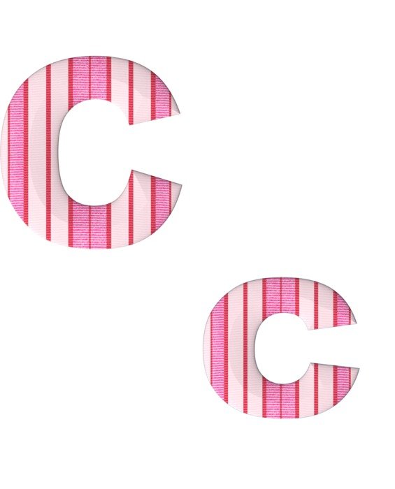 abc alphabet c fabric stripes
