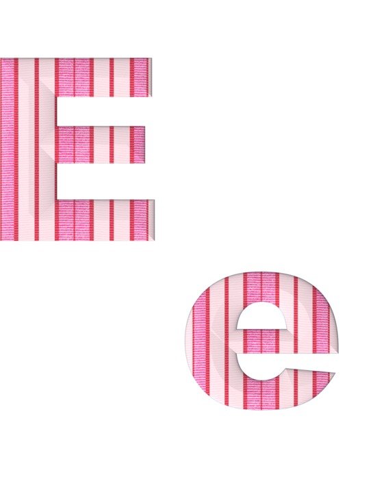 abc alphabet e fabric stripes