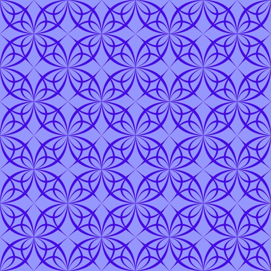 decor pattern blue curved line