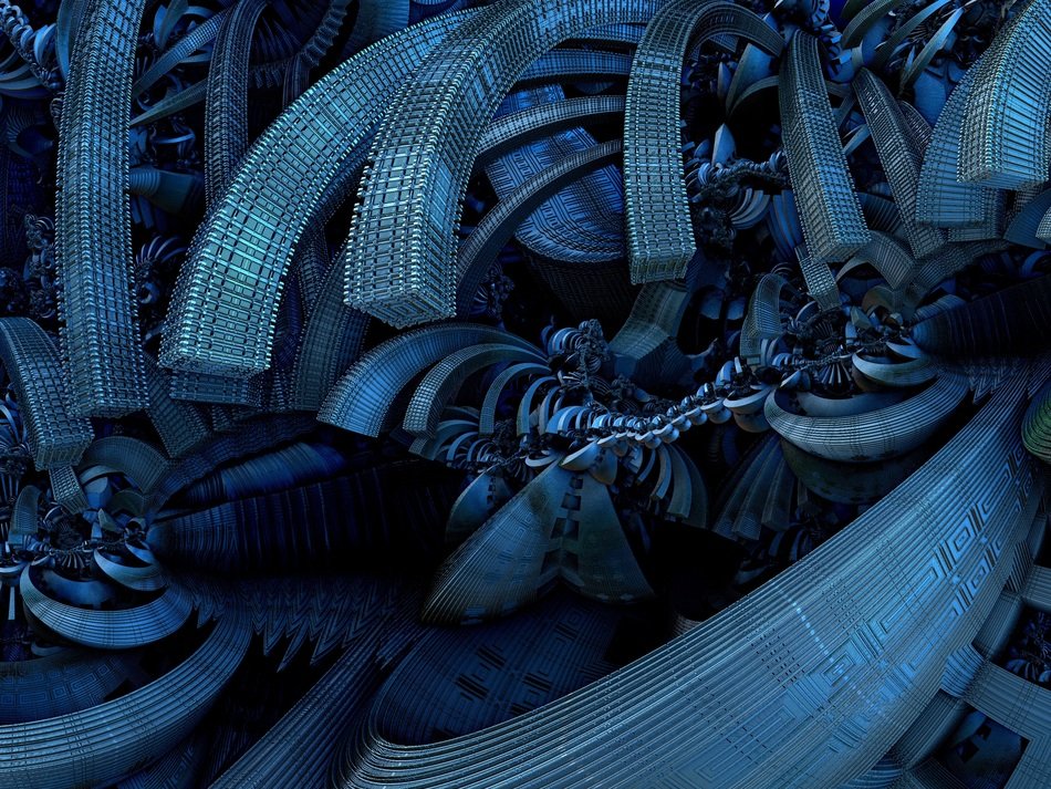 fractal 3d render design structure