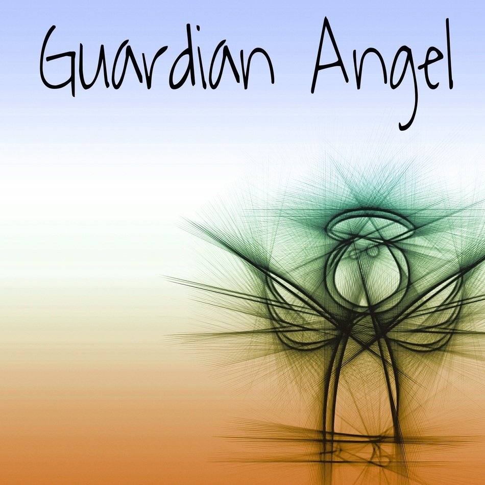 background with a lucky guardian angel
