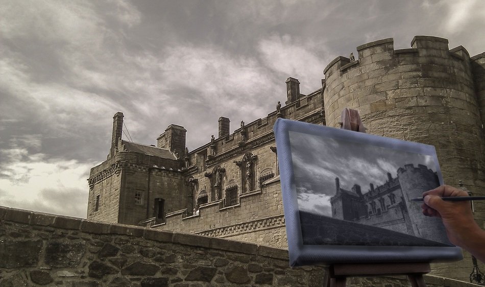 sterling castle sky clouds