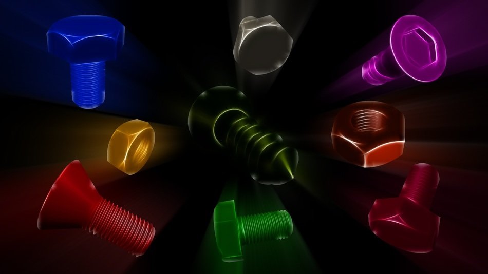 wallpaper screw nuts