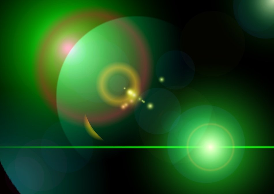 graphic image of reflection the light lens
