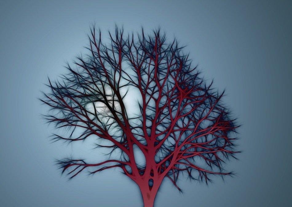 tree kahl abstract background