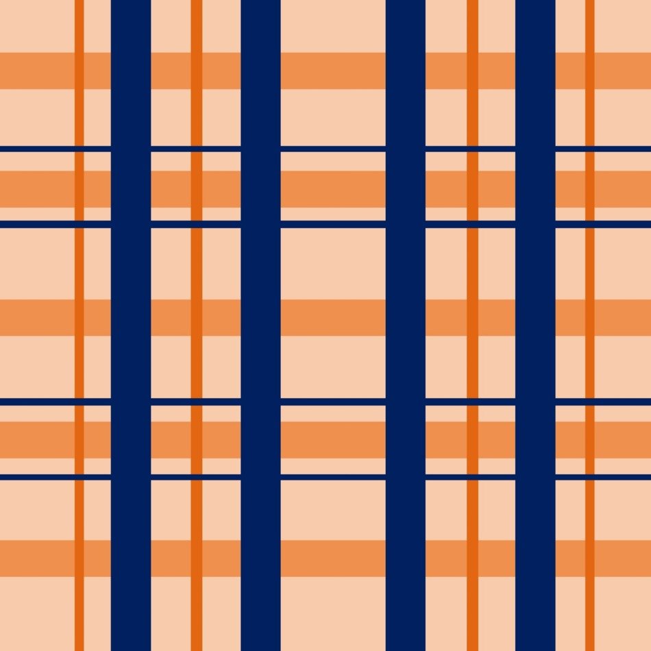 plaid design salmon navy blue