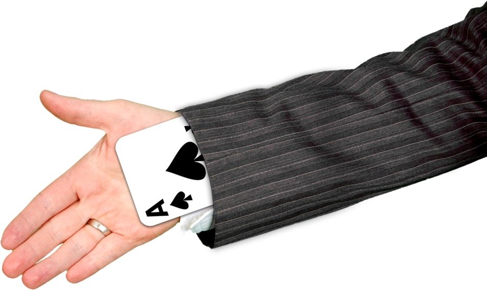hand playing card ace pik magic