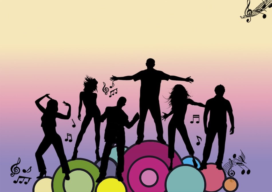 people dance multi color bright