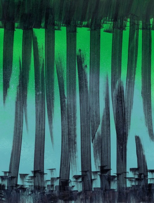 blue and green abstrakt background